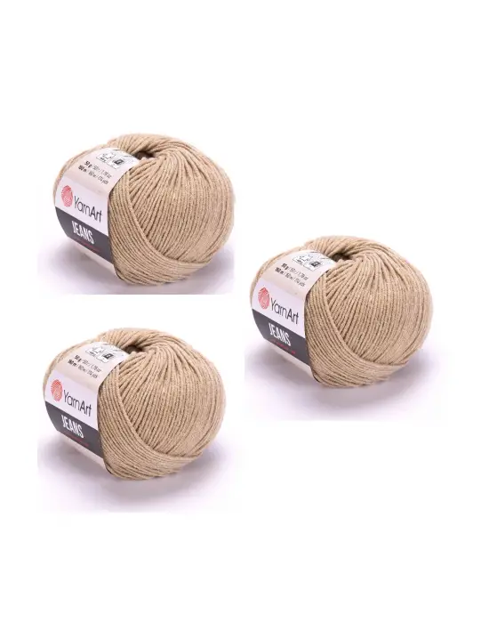 Yarn Art Jeans 48 Toprak Rengi Amigurumi Örgü İpi Hırka Örgü İpi Bebek İpi Punch İpi 3lü Paket