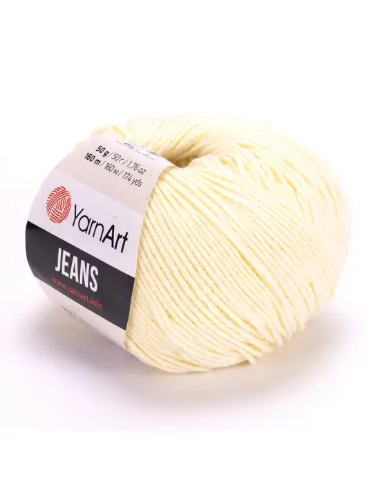 Yarn Art Jeans 86 Açık Sarı Amigurumi Örgü İpi Hırka Örgü İpi Bebek İpi Punch İpi