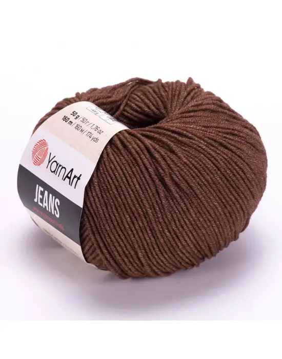 Yarn Art Jeans 70 Koyu Kahverengi Amigurumi Örgü İpi Hırka Örgü İpi Bebek İpi Punch İpi