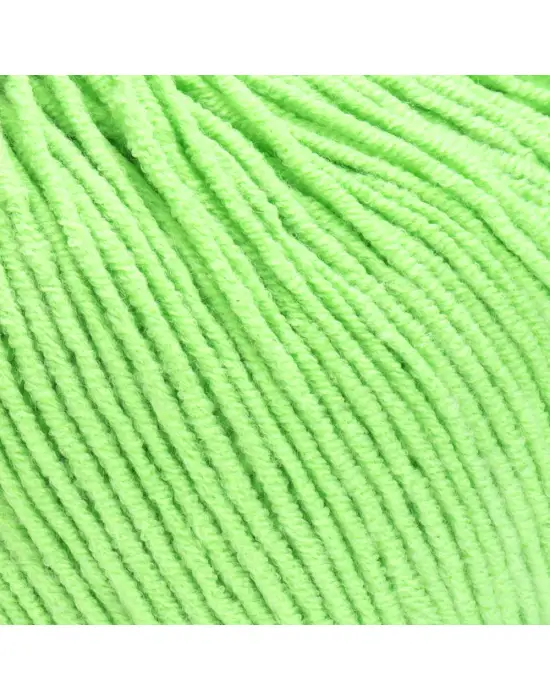 Yarn Art Jeans 60 Fosforlu Yeşil Amigurumi Örgü İpi Hırka Örgü İpi Bebek İpi Punch İpi