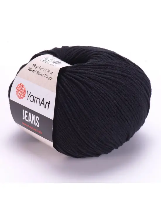 Yarn Art Jeans 53 Siyah Amigurumi Örgü İpi Hırka Örgü İpi Bebek İpi Punch İpi