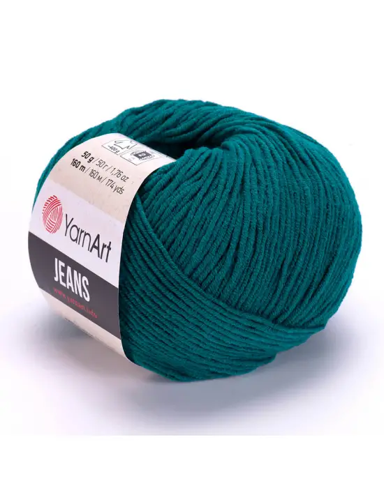 Yarn Art Jeans 63 Petrol Yeşili Amigurumi Örgü İpi Hırka Örgü İpi Bebek İpi Punch İpi