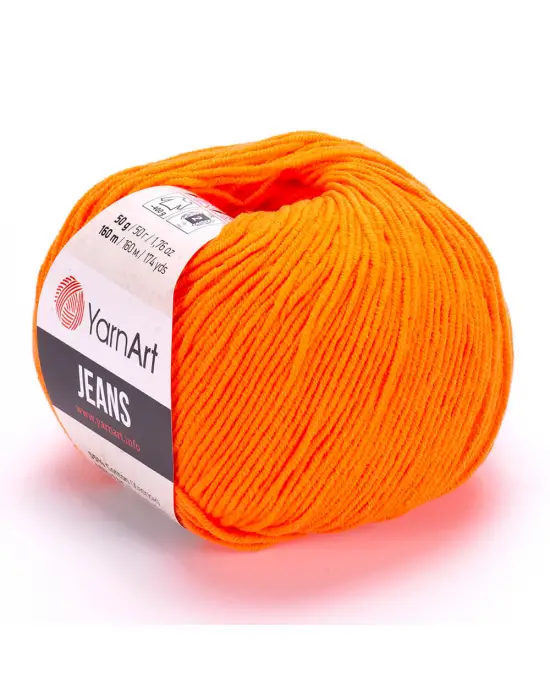 Yarn Art Jeans 77 Turuncu Amigurumi Örgü İpi Hırka Örgü İpi Bebek İpi Punch İpi