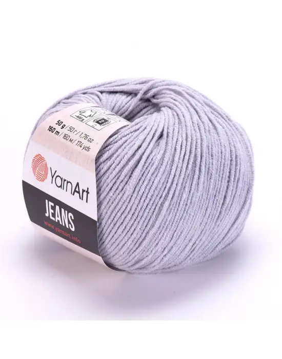 Yarn Art Jeans 80 Açık Gri Amigurumi Örgü İpi Hırka Örgü İpi Bebek İpi Punch İpi