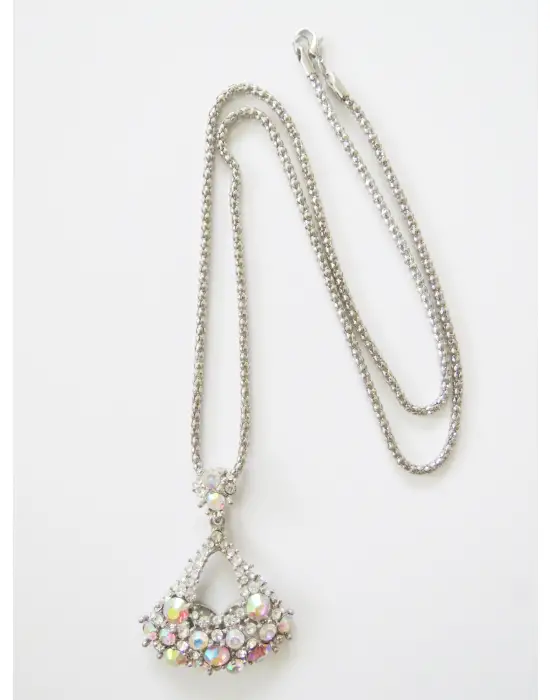 Renk Değiştiren Taşlı Bayan Kolye