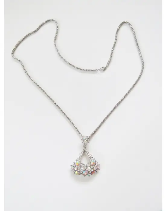 Renk Değiştiren Taşlı Bayan Kolye