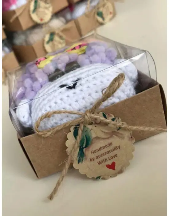 Amigurumi El Örgüsü Sevimli Kuzucuk Kafası Anahtarlıklar(Tek Fiyatıdır)