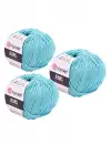 Yarn Art Jeans Amigurumi Örgü İpi 81 Açık Turkuaz Renk Hırka Örgü İpi Bebek İpi Punch İpi 3lü Paket