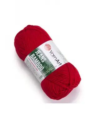 Yarn Art Jeans Bamboo El Örgü İpi,Kırmızı-144