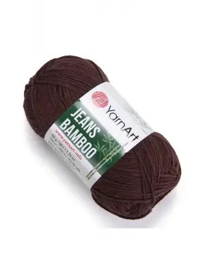 Yarn Art Jeans Bamboo El Örgü İpi,Kahverengi-134