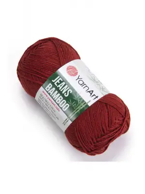 Yarn Art Jeans Bamboo El Örgü İpi,Koyu Kırmızı-143