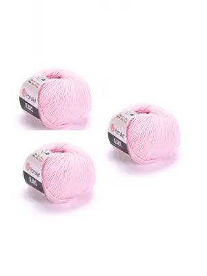 Yarn Art Jeans Amigurumi Örgü İpi 74 Toz Pembe Hırka Örgü İpi Bebek İpi Punch İpi 3lü Paket