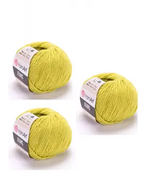 Yarn Art Jeans 29 Fıstık Yeşili Amigurumi Örgü İpi Hırka Örgü İpi Bebek İpi Punch İpi 3lü Paket