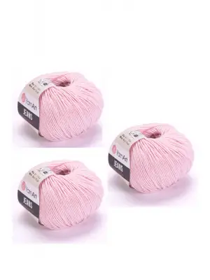 Yarn Art Jeans 18 Açık Pembe Amigurumi Örgü İpi Hırka Örgü İpi Bebek İpi Punch İpi 3lü Paket