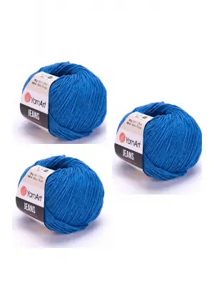 Yarn Art Jeans 16 Koyu Mavi Amigurumi Örgü İpi Hırka Örgü İpi Bebek İpi Punch İpi 3lü Paket