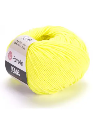 Yarn Art Jeans 58 Fosforlu Sarı Amigurumi Örgü İpi Hırka Örgü İpi Bebek İpi Punch İpi