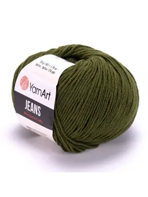 Yarn Art Jeans 82 Zeytin Yeşili Amigurumi Örgü İpi Hırka Örgü İpi Bebek İpi Punch İpi