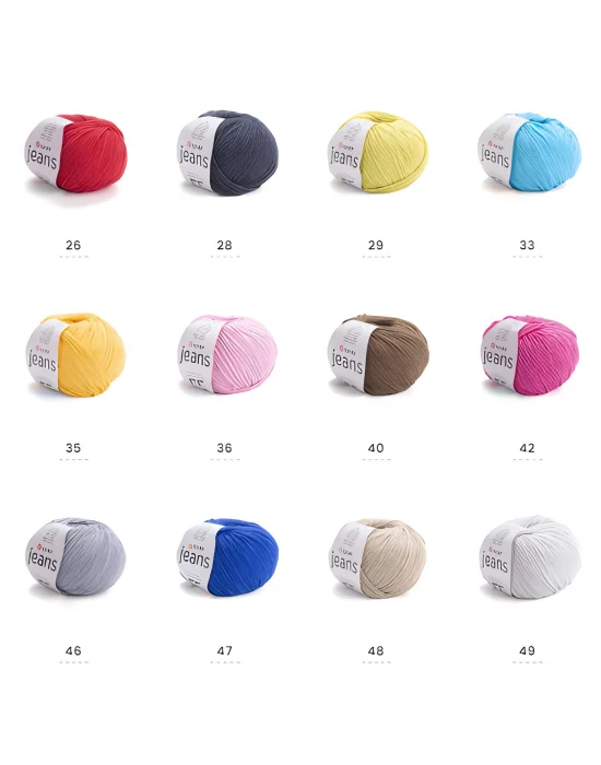 10 x Yarnart Jeans 20 10lu Paket Amigurimi Bebek Ipi Yarnart Jeans 10 Adet