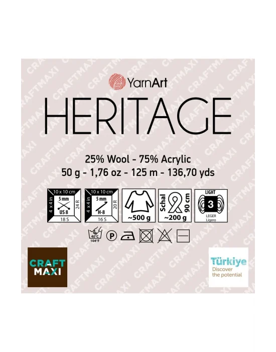Herıtage - Ebruli El Örgü Ipi Ebruli-332