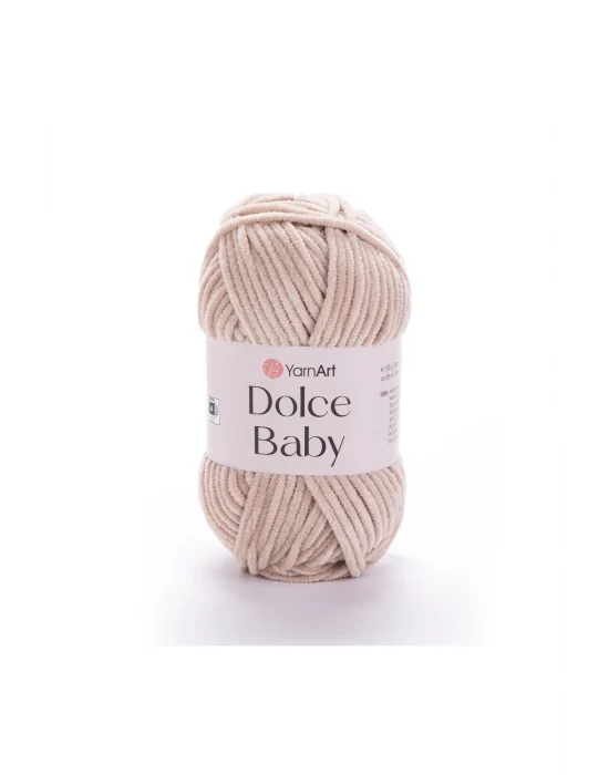 Dolce Baby - Kadife, Bebek El Örgü Ipi Taş Rengi-771