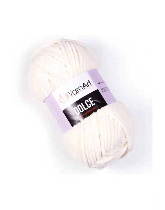 Dolce 745 Ekru Kadife El Örgü Ipi Bebek İpi Battaniye İpi Amigurumi İpi
