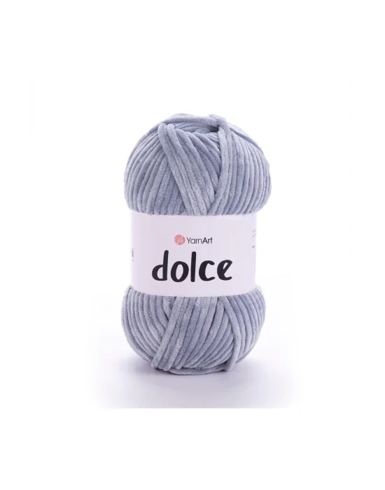 Dolce - Kadife El Örgü Ipi Gri-mavi-782