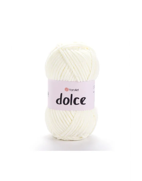 Dolce - Kadife El Örgü Ipi Krem-856