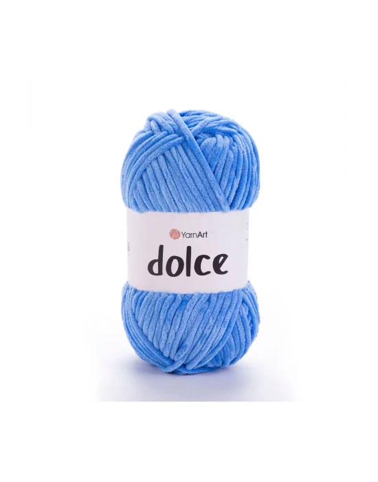 Dolce - Kadife El Örgü Ipi Mavi-777