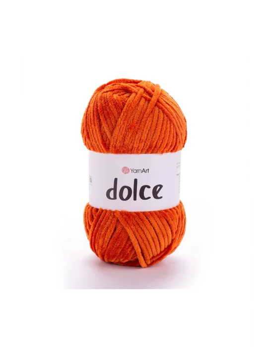 Dolce - Kadife El Örgü Ipi Turuncu-778