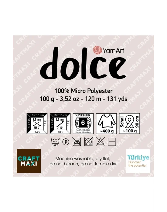 Dolce - Kadife El Örgü Ipi Açık Mavi-758