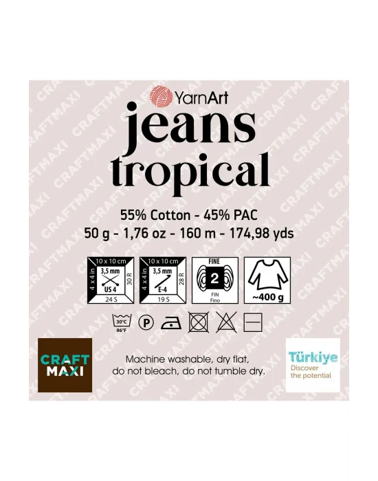 Jeans Tropıcal - Ebruli El Örgü Ipi Ebruli-618