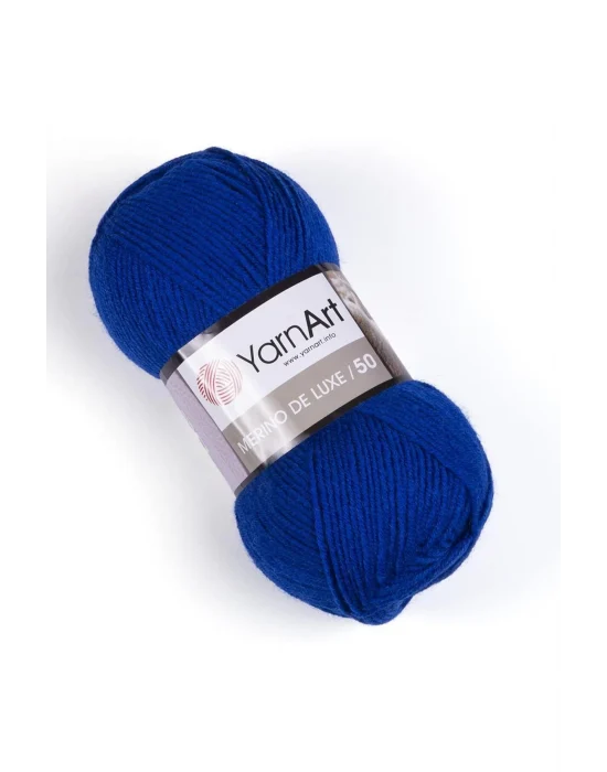 MERINO DE LUXE 50 - EL ÖRGÜ İPİ SAKS MAVİSİ-152