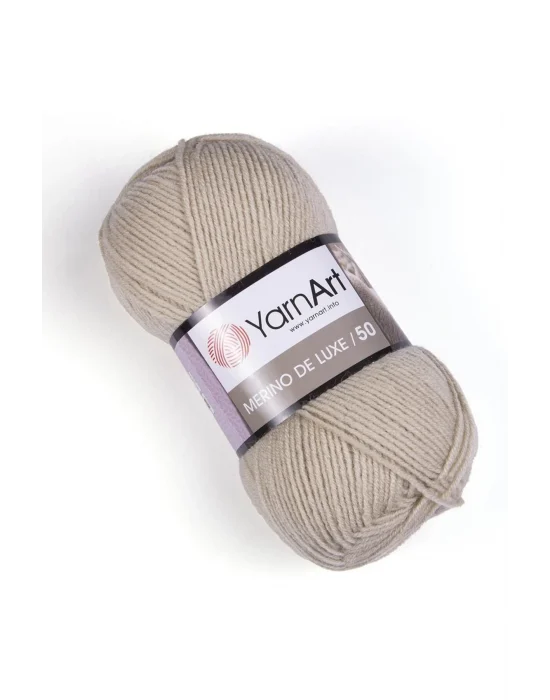 MERINO DE LUXE 50 - EL ÖRGÜ İPİ AÇIK BEJ-033
