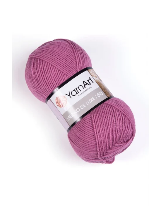 Merıno De Luxe 50 - El Örgü Ipi Gül Kurusu-3017