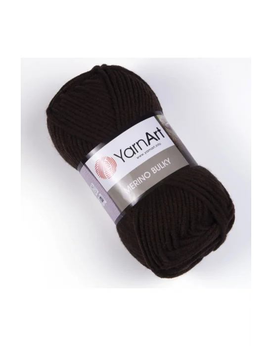 Merıno Bulky - El Örgü Ipi Kahverengi-116
