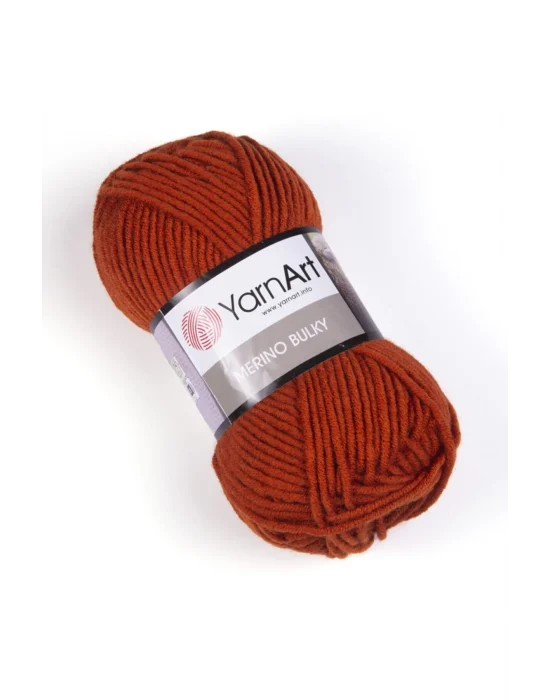 Merıno Bulky - El Örgü Ipi Turuncu-3027