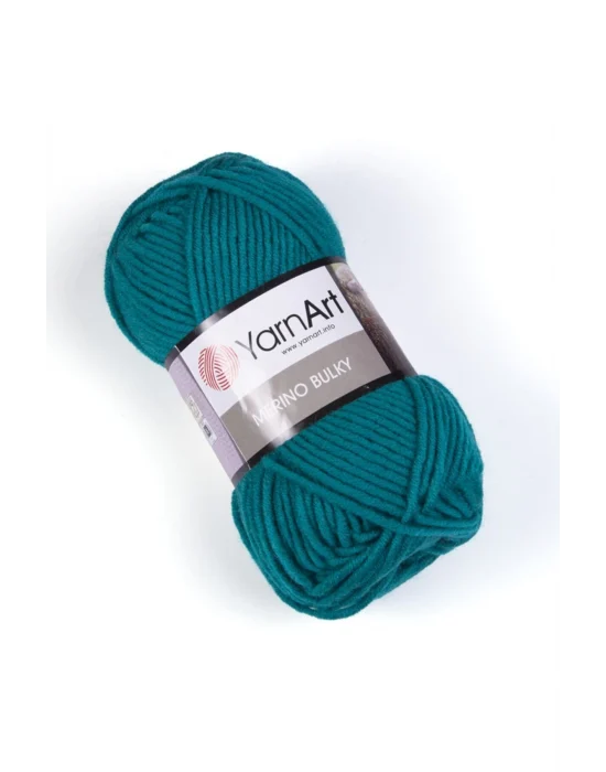 Merıno Bulky - El Örgü Ipi Petrol Yeşili-11448
