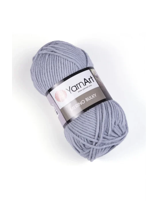 Merıno Bulky - El Örgü Ipi Buz Grisi-3072