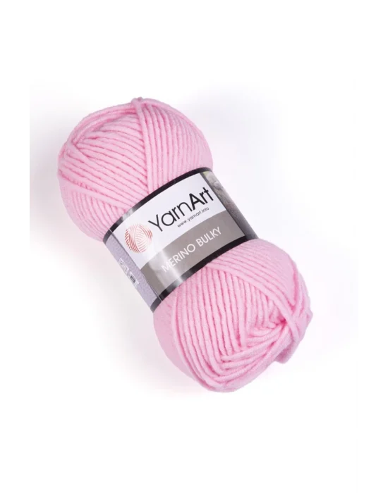 Merıno Bulky - El Örgü Ipi Şeker Pembesi-217
