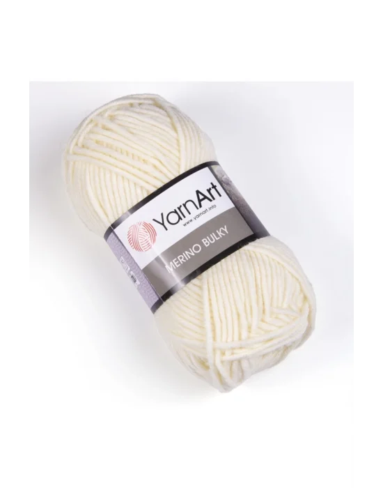 Merıno Bulky - El Örgü Ipi Açık Krem-502