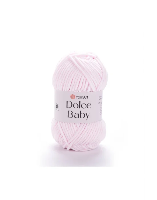 Dolce Baby - Kadife, Bebek El Örgü Ipi Toz Pembe-781