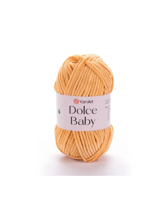 DOLCE BABY - KADİFE, BEBEK EL ÖRGÜ İPİ BEJ-855