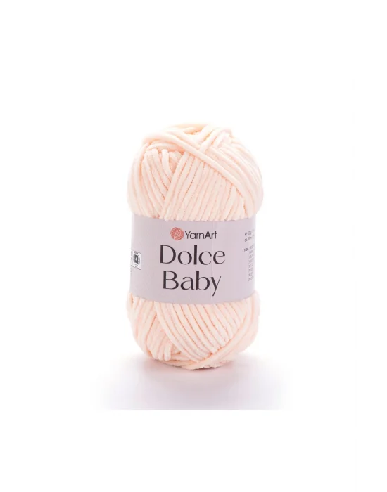 Dolce Baby - Kadife, Bebek El Örgü Ipi Açık Yavruağzı-779