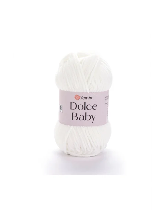Dolce Baby - Kadife, Bebek El Örgü Ipi Krem-745