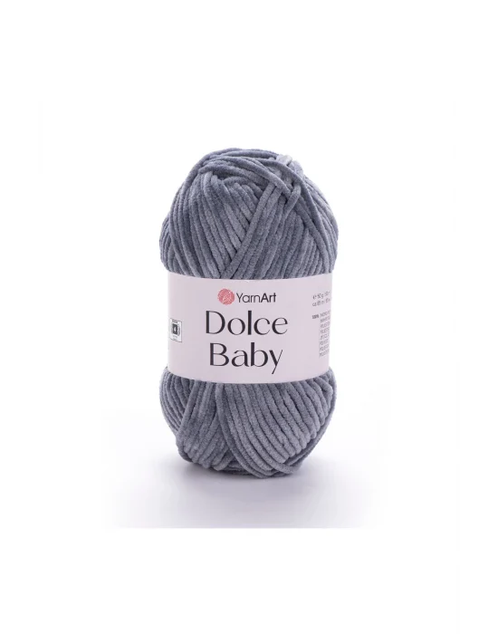 Dolce Baby - Kadife, Bebek El Örgü Ipi Gri-760