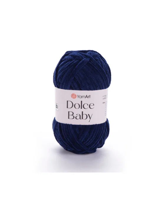 Dolce Baby - Kadife, Bebek El Örgü Ipi Lacivert-756