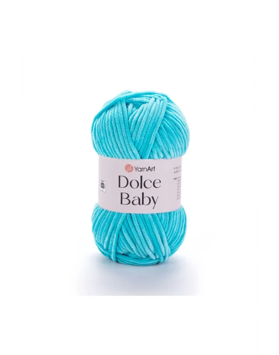 Dolce Baby - Kadife, Bebek El Örgü Ipi Turkuaz-746