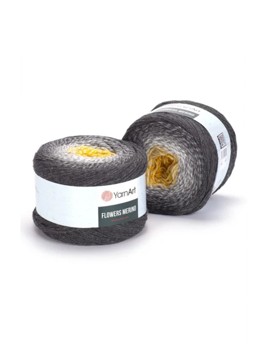 Flowers Merıno - Ebruli El Örgü Ipi Ebruli-536