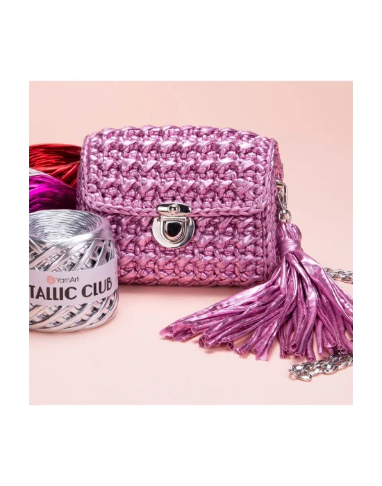 METALLIC CLUB - ÖRGÜ İPİ ROSE GOLD-8125