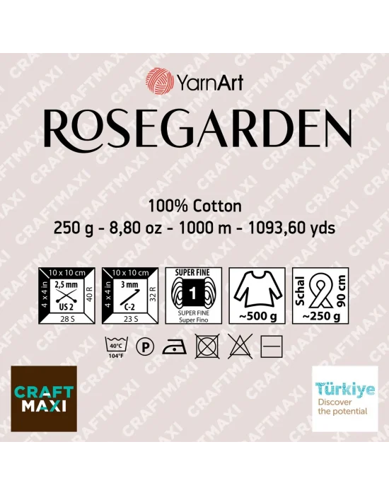 Rosegarden - Ebruli El Örgü Ipi Ebruli-312